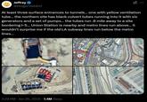 Jeffrey⭑ @Dioge7266837 At least three surface entrances to tunnels... one with yellow ventilation tube... the northern site has black culvert tubes running into it with six generators and a set of pumps... the tubes run .6 mile away to a site bordering 1-5... Union Station is nearby and metro lines run above... it wouldn't surprise me if the old LA subway lines run below the metro lines... 2:29 PM · Jan 26, 2025 1.4M Views es DIRE D JUNCTION S Angeles Rive N Vignes St Los Angeles Rive N.Mis