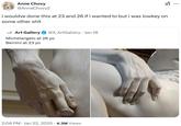 A user explains why he didn't create beautiful marble statues at ages 23 and 26 like Michelangelo and Bernini did.