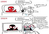 1994 RESPECT MINORITIES!! 42 2024 RESPECT MINORITIES!! spidow man... hb FUUUUUUUCK!! they F------ RUINED IT with their WOKE trash!! it wasn't like this when I WAS A KID!!