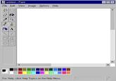 untitled - Paint File Edit View Image Options Help SE A Z 22 For Help, click Help Topics on the Help Menu.
