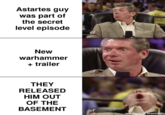 January 29th, 2025 post on /r/grimdark Fan reactions to _Astartes II_ on Reddit were overwhelmingly positive, with fans happy to see that Syama Pedersen is involved in the official _Warhammer_ sequel as well. The meme features the "Vince McMahon Reaction":https://knowyourmeme.com/memes/vince-mcmahon-reaction meme.