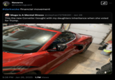 Navarro @navarroguard #darkwoke financial movement Maga Is A Mental Illness @stephan72790281 • Jan 26 ✓ This the new Corvette I bought with my daughters inheritance when she voted for Trump. 9:38 PM Jan 26, 2025 1.7M Views