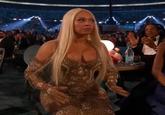 Early notable tweet featuring "Beyoncé's":https://knowyourmeme.com/memes/people/beyonce startled and surprised reaction to winning Best Country Album for _Cowboy Carter_ at the 2025 "Grammys":https://knowyourmeme.com/search?context=entries&sort=relevance&q=grammy. Many Beyoncé fans began sharing the video and its "GIF":https://knowyourmeme.com/memes/cultures/gif form as a reaction meme in early February 2025, comparing it to memes like "Elizabeth Debicki Standing Up":https://knowyourmeme.com/memes/elizabeth-debicki-standing-up and "Even She Was Weirded Tf Out":https://knowyourmeme.com/memes/pinkpantheress-turning-around-even-she-was-weirded-tf-out.