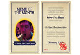 January 2025 Know Your Meme Meme of the Month community poll certificate, awarded to the I've Played These Games Before meme