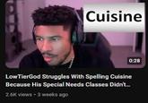 Satirical LowTierGod thumbnail by troll YouTube channel LowTierBalrog.