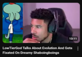 Satirical LowTierGod thumbnail by troll YouTube channel LowTierBalrog.