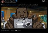 Comics Explained ❤ @comicsexplained This man @heavyspoilers eats baked beans with breakfast 11:48 AM · Dec 7, 2024 7,815 Views