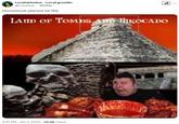 A meme reading, "Homestuck planets be like." The meme shows Nikocado Avocado eating bodies in an Aztec temple.