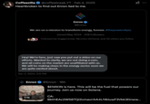 Crypto scam journalist CoffeeZilla posted a screenshot of the "new" Enron promising not to launch a crypto coin. Despite this message, in February 4th, the satirical group behind the "Enron reboot" launched a crypto coin on SOL.