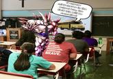 A meme showing Omega Shenron from "Dragon Ball":https://knowyourmeme.com/memes/subcultures/dragon-ball as a teacher. He tells the class that the field trip will be canceled if they misbehave on the bus.