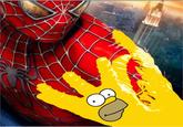 Spider-Man being overtaken by Gomer. The meme is an edit of the Spider-Man 3 poster.