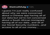 "If you can get into the treasury computers, you can get into the voter tabulation computers."  -- Sandi Bachom thetruthfulg⚫ 12h I guess I'm just really confused about why we were concerned about a Chinese app having all of our data but we're not concerned about a South African immigrant having all of our data...and all of our Social Security numbers...and access to all of our money...
