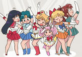The team posing เม nanashi4488 tsubo