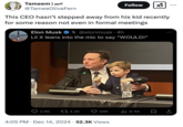 Tweet alluding to the rumor that Musk uses his and Grimes' son X Æ A-Xii as a "human shield." Musk's critics began accusing him of using his and Grimes' son X Æ A-Xii as a human shield after the assassination of the United Healthcare CEO in December 2024. Internet users noted that Musk, notorious for being distant from his children, began bringing his son along to most of his public appearances in 2024 and 2025.