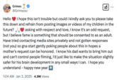 Grimes tweets that she did not consent to Musk allowing her son to be photographed in the press.