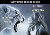 A variation of the screaming lion and chill monkey meme. The image was first used in sincere "boomer":https://knowyourmeme.com/memes/cultures/baby-boomers memes before being used in a manner similar to the "Small Brain Man Screaming at Big Brain Man":https://knowyourmeme.com/memes/small-brain-man-screaming-at-big-brain-man meme.