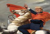 An AI-generated image depicting Donald Trump as Napoleon Bonaparte.