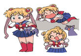Sailor Moon and Luna
