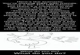 Here's the scenario: You're playing D&D with friends. You're a PC. The DM informs you there's a creature in the distance. This is how they describe the beast: "The creature in question appears to be draconic with a long, serpent body. The beast stands on two legs. Though it is a long ways away, you spot sharp fangs and well as fire coming out of the monster's mouth. The creature has a pair of wings, but given their small size relative to its body, you're not sure if it can fly. Aside from the legs and wings, the only other limb the beast has is one big, muscular arm. V. What do you do? What do you do?