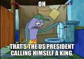 OH imgflip.com THAT'S THE US PRESIDENT CALLING HIMSELF A KING.
