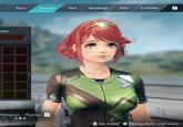 Pyra Hairstyle in Xenoblade X DE's avatar creator uelle Peau Cheveux Yeux Maquillage Voix Confirmer R Hologram. Plaines ZR Voir modèle Sauvegarder/Charger avatar
