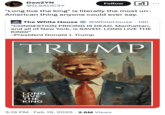 Several internet users reacted to Donald Trump and the official White House account "joking" about him being a King, as seen in this post by @D_SAUC3Y that read, "'Long live the king' is literally the most un-American thing anyone could ever say."