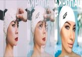 A progression of Mitski transforming into the Russian swim cap lady. The meme was made by number1.tawog.fann.