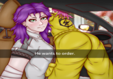 4 @Quinciak He wants to order.