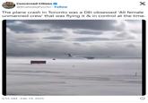 Concerned Citizen @BGatesIsaPyscho. Follow X The plane crash in Toronto was a DEI obsessed 'All female unmanned crew' that was flying it & in control at the time. 6:55 AM Feb 19, 2025