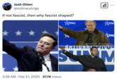 A "tweet":https://knowyourmeme.com/memes/sites/twitter-x about "Steve Bannon's":https://knowyourmeme.com/memes/people/steve-bannon and "Elon Musk's":https://knowyourmeme.com/memes/people/elon-musk apparent "Nazi":https://knowyourmeme.com/memes/cultures/nazism salutes.