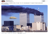 The HMS _Undaunted_ ship heading straight for NYC's Twin Towers on "September 11th, 2001":https://knowyourmeme.com/memes/events/september-11th-2001-attacks.
