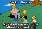 Back in the day My salary was enough to afford food and rent