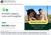 Mireya Sandoval-Haro February 22 at 1:56 PM → Friends and family, please donate and share. Arnold's Legacy: Love and Laughter $10,280 raised from 77 donors Donate and share Maria Lucero Haro Madera, CA GOFUNDME.COM Donate to Arnold's Legacy: Love and Laughter, organized by Maria Lucero Haro It is with deep sadness and heavy hearts that we share the passing of Arnold Robe... Maria Lucero...