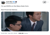 A "tweet":https://knowyourmeme.com/memes/sites/twitter-x from "Barstool Sports":https://knowyourmeme.com/memes/sites/barstool-sports writer Jack Mac about the Mary Kate Cornett "meme coin":https://knowyourmeme.com/memes/meme-coins on "Pump.fun":https://knowyourmeme.com/memes/sites/pumpfun.