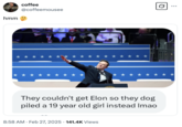 A "tweet":https://knowyourmeme.com/memes/sites/twitter-x from Carly Minnick in which she references "Elon Musk":https://knowyourmeme.com/memes/people/elon-musk "doing a Nazi salute":https://knowyourmeme.com/memes/events/elon-musk-sieg-heil-salute-at-donald-trump-inauguration.