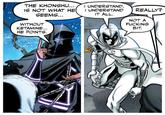 THE KHONSHU... IS NOT WHAT HE SEEMS... WITHOUT KETAMINE... HE POINTS. I UNDERSTAND. I UNDERSTAND IT ALL. REALLY? NOT A F------ BIT.