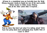 Y'know in a roundabout way we basically have the Walt Disney character Goofy to thank for one of the most prolific Action Games in Video Game History, and all the other action titles it inspired.... And for those that don't get what I'm talking about? Well, have fun going down that particularly deep Rabbit Hole of Cause & Effect!