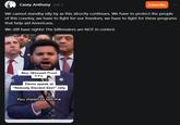 A screenshot of Casey Anthony's first post to Substack. The post is against Elon Musk's relationship with Trump.
