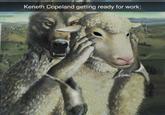 Keneth Copeland getting ready for work: