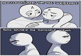 The original "Both Slitted Due Different Views" comic by artist @MessRedds