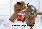 Finally Nestle LUKE WARM POCKETS PEPPERONI PIZZA WITH REDUCED FAT MOZZARELLA CHEESE IN AN ITALIAN STYLE SEASONED CRUST 30% 10g MORE PROTEIN PEPPERONI 2 COOK THOROUGHLY NET WT90Z (255) PACK Luke warm pockets