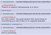 Anonymous 04/08/24(Mon)22:04:27 No.92427826 >>92425862 # There's a reason fantasyslop is a term. >>92427838 # Anonymous 04/08/24(Mon)22:06:30 No.92427838 >>92427826 # It's not a term. You just attach the word slop to everything you don't like or is vaguely popular. >>92427841 # >>92428017 # Anonymous 04/08/24(Mon)22:07:10 No.92427841 >>92427838 # this is postslop