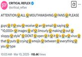 "A Virus That Puts 😭 Between Everything You Type" copypasta - Mouthwashing Jimcurly version.
