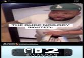 A reaction meme of a man entering a home captioned "the dude nobody invited." The meme is attached to a tweet of Ubisoft hyping up the Switch 2.