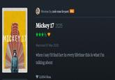 MICKEY 17 Review by zoë rose bryant PRO Mickey 17 2025 Watched 07 Mar 2025 when i say i'd find her in every lifetime this is what i'm talking about 3,054 likes