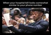 When your hospital bill looks somewhat similar to your phone number