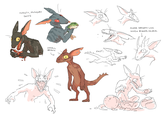 first of a series of kobold pictures. pocketss also did a (number of?) funny comic(s) with them. a slightly different take

saw they weren't uploaded, and thought why not?