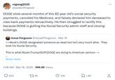 <a href="https://www.snopes.com/fact-check/ned-johnson-social-security/">Snopes:</a> In early 2025, an 82-year-old man named Ned Johnson in Seattle was declared "dead" by the U.S. Social Security and deprived of his benefits.
Rating: True