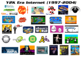 Y2K Era Internet (1997-2004) RealOne ARCADE AYAHOOLIGANS Zone.com tv tome neopets dod Cap yumad Ask Reeves SAMES eBaum's WORLD 89. PLANER COM 0 G GANEHOUSE HOME OF GREAT GAMEST XIAOXIAO No.3 NEWGROUNDS Postope SOMETHING AWFUL CATS: ALL YOUR BASE ARE BELONG TO US STARCRAFT AAE-VALE PLAY