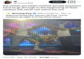 Post about Sabrina Carpenter's Paris night two "Juno Pose," where she simulated the "Eiffel Tower" sex position by bending over between two backup dancers. Some internet users criticized Carpenter for what they viewed as a part of a "sex kitten schtick female popstars have to go through in the beginning of their careers."